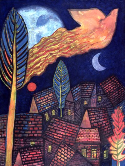 من الشجرة إلى السماء ، 1998 (مرحاض على ورق) بواسطة بيتر ديفيدسون